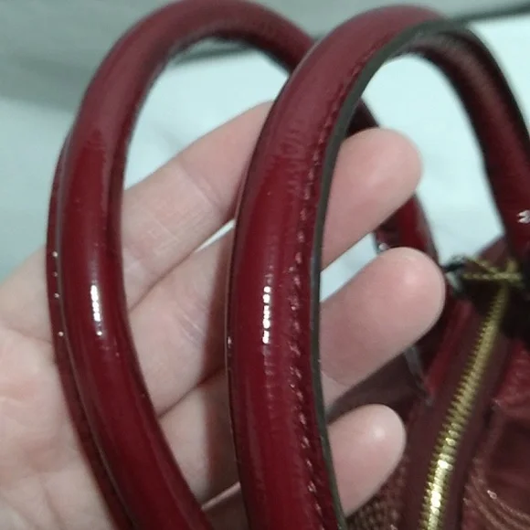 SALE! Auth Coach Sophia Mad Dotted Art Dark Red/Gold Bag & NWT Wristlet Bundle - Picture 12 of 16